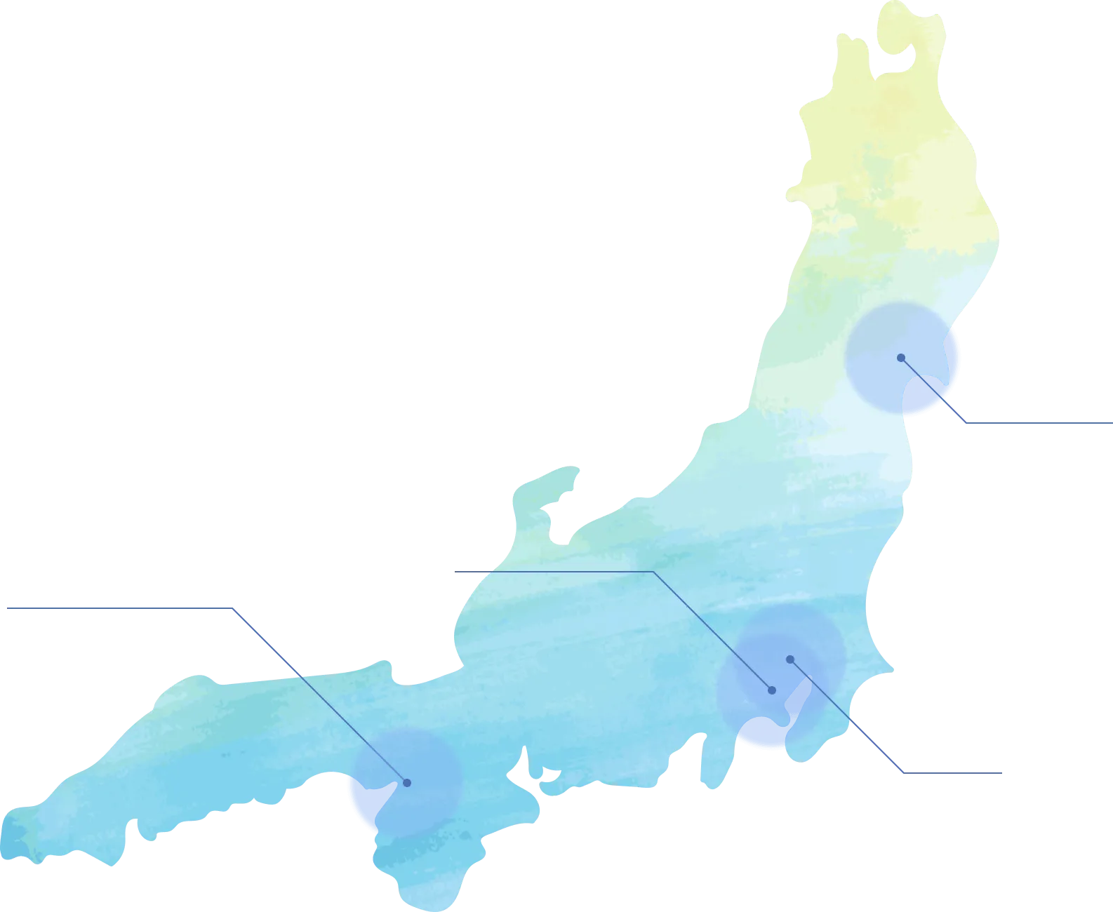 日本地図のイラスト