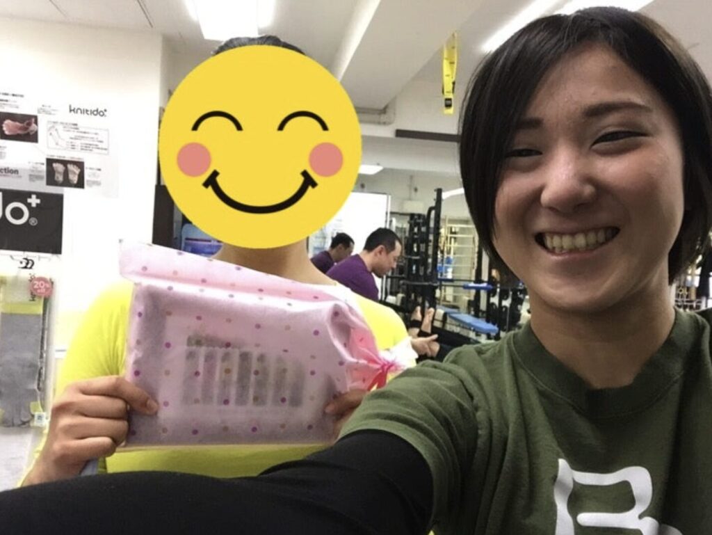 ピラティススタジオBBの赤木里穂が会員様と一緒に撮影した２ショット写真